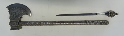 Lot 14 - AN INDIAN AXE, 19TH CENTURY, PROBABLY KUTCH