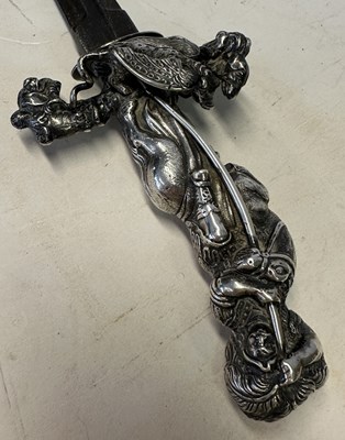 Lot 47 - A SILVER-HILTED RAPIER, POSSIBLY MID-17TH CENTURY