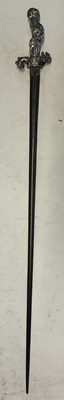 Lot 47 - A SILVER-HILTED RAPIER, POSSIBLY MID-17TH CENTURY