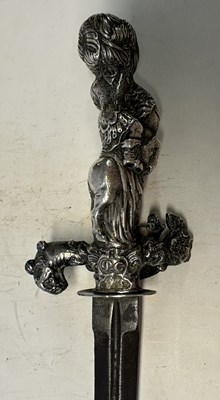 Lot 47 - A SILVER-HILTED RAPIER, POSSIBLY MID-17TH CENTURY