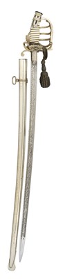 Lot 109 - AN EXTREMELY RARE AND FINE ‘WHITE RUSSIAN’ PRESENTATION SABRE TO THE COMMANDER OF THE