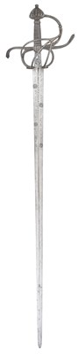 Lot 39 - A FINE SAXON SWEPT-HILT RAPIER, CIRCA 1570