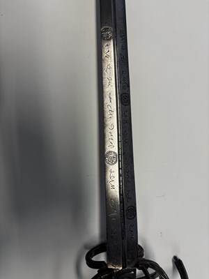 Lot 39 - A FINE SAXON SWEPT-HILT RAPIER, CIRCA 1570