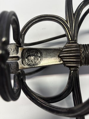 Lot 39 - A FINE SAXON SWEPT-HILT RAPIER, CIRCA 1570