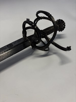Lot 39 - A FINE SAXON SWEPT-HILT RAPIER, CIRCA 1570