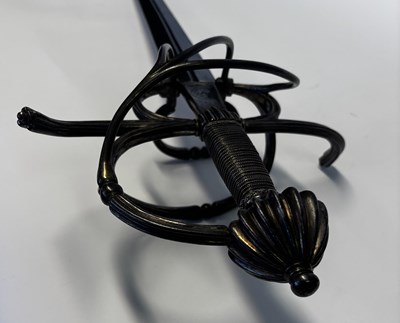 Lot 39 - A FINE SAXON SWEPT-HILT RAPIER, CIRCA 1570