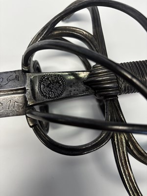 Lot 39 - A FINE SAXON SWEPT-HILT RAPIER, CIRCA 1570