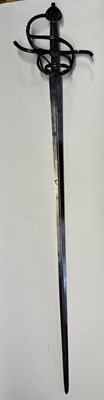 Lot 39 - A FINE SAXON SWEPT-HILT RAPIER, CIRCA 1570