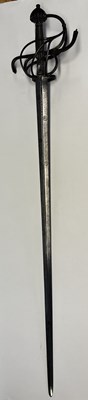 Lot 39 - A FINE SAXON SWEPT-HILT RAPIER, CIRCA 1570