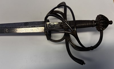 Lot 39 - A FINE SAXON SWEPT-HILT RAPIER, CIRCA 1570