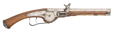 Lot 197 - A NORTH EUROPEAN 30 BORE WHEEL-LOCK HOLSTER PISTOL, CIRCA 1630-40, PERHAPS SWEDISH