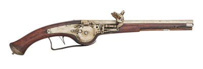Lot 198 - A NORTH EUROPEAN 22 BORE WHEEL-LOCK HOLSTER PISTOL, CIRCA 1630-40, PERHAPS SWEDISH