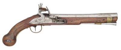 Lot 212 - A DUTCH FLINTLOCK BLUNDERBUSS BELT-PISTOL BY CONSTANT, ROTTERDAM, LATE 18TH CENTURY