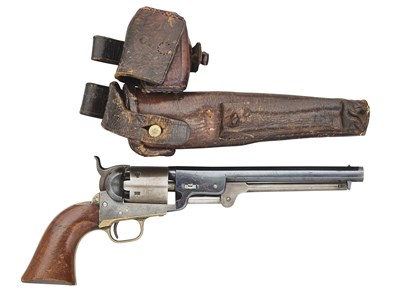 Lot 231 - A PRUSSIAN SYSTEM COLT PERCUSSION REVOLVER OF NAVY MODEL 1851 TYPE, NO. 37655 FOR CIRCA 1855