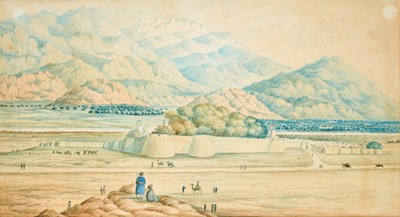 Lot 57 - A DEPICTION OF THE CITY OF KABUL, BRITISH, CIRCA 1850