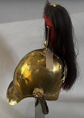 Lot 566 - AN 1871 PATTERN OTHER RANKS 3RD (PRINCE OF WALES’S) DRAGOON GUARDS HELMET