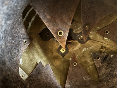 Lot 566 - AN 1871 PATTERN OTHER RANKS 3RD (PRINCE OF WALES’S) DRAGOON GUARDS HELMET