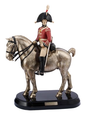 Lot 607 - A LARGE COMPOSITION EQUESTRIAN FIGURE OF A PRIVATE IN THE 2ND OR ROYAL NORTH BRITISH DRAGOONS