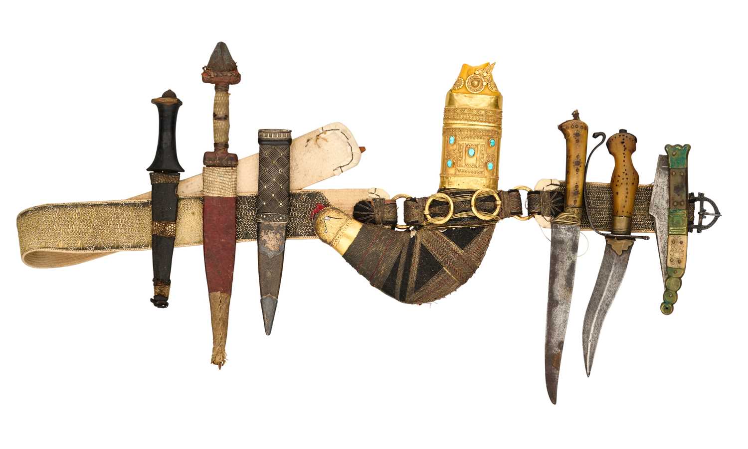 Lot 529 - A GROUP OF VARIOUS DAGGERS, 19TH CENTURY AND LATER
