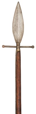 Lot 532 - A SPONTOON, 19TH CENTURY, PROBABLY NAVAL