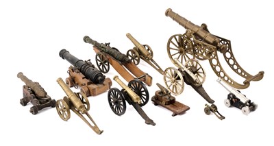 Lot 611 - ELEVEN VARIOUS MODEL CANNON, 20TH CENTURY