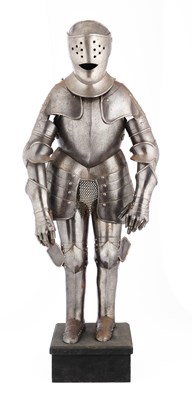 Lot 550 - A MODEL FULL ARMOUR IN EUROPEAN LATE 16TH/EARLY 17TH CENTURY STYLE