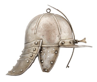 Lot 554 - A LOBSTER-TAIL POT HELMET IN 17TH CENTURY STYLE
