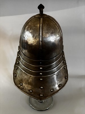 Lot 554 - A LOBSTER-TAIL POT HELMET IN 17TH CENTURY STYLE