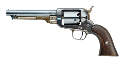 Lot 634 - AN AMERICAN WHITNEY NAVY & EAGLE CO. SECOND MODEL (5TH TYPE) PERCUSSION FIVE-SHOT REVOLVER