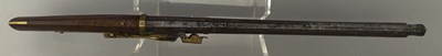 Lot 502 - AN UNUSUAL JAPANESE MATCHLOCK PISTOL CARBINE OF SMALL BORE
