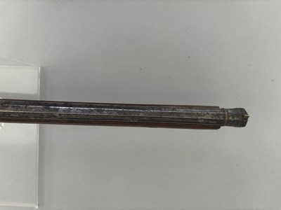 Lot 502 - AN UNUSUAL JAPANESE MATCHLOCK PISTOL CARBINE OF SMALL BORE