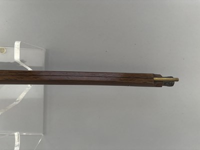 Lot 502 - AN UNUSUAL JAPANESE MATCHLOCK PISTOL CARBINE OF SMALL BORE