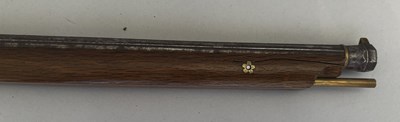 Lot 502 - AN UNUSUAL JAPANESE MATCHLOCK PISTOL CARBINE OF SMALL BORE
