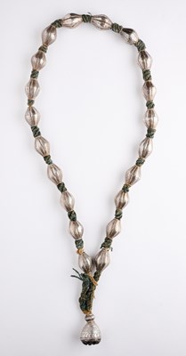 Lot 241 - A SILVER NECKLACE (NAU GEDI), NEPAL, 19TH CENTURY