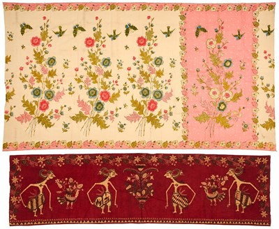 Lot 212 - TWO JAVANESE BATIK CLOTHS, INDONESIA, 20TH CENTURY