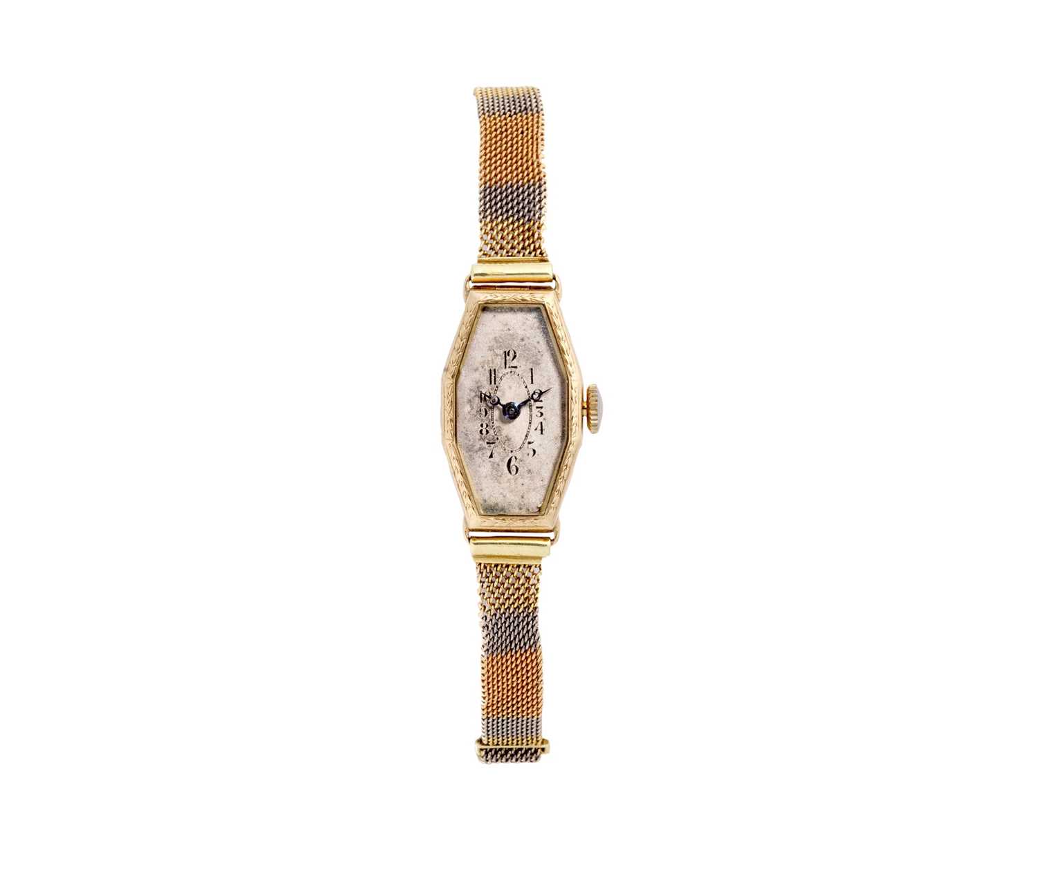 Lot 305 - LADY'S GOLD COCKTAIL WATCH, 1930s