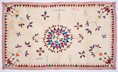 Lot 177 - A BENGALI KANTHA CLOTH, INDIA, MID-20TH CENTURY
