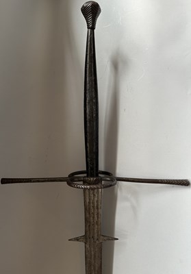 Lot 48 - A FINE ITALIAN TWO-HAND SWORD, FIRST HALF OF THE 16TH CENTURY