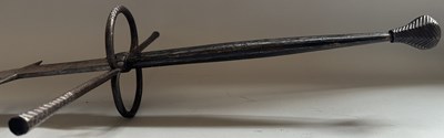 Lot 48 - A FINE ITALIAN TWO-HAND SWORD, FIRST HALF OF THE 16TH CENTURY