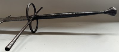Lot 48 - A FINE ITALIAN TWO-HAND SWORD, FIRST HALF OF THE 16TH CENTURY