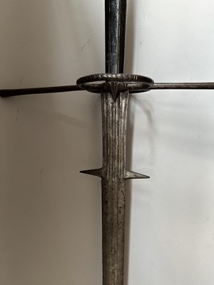 Lot 48 - A FINE ITALIAN TWO-HAND SWORD, FIRST HALF OF THE 16TH CENTURY