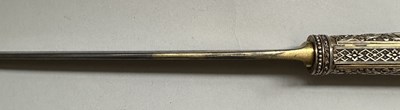 Lot 18 - A FINE FRENCH SILVER-GILT MOUNTED DAGGER OF YATAGHAN FORM BY MANCEAUX A PARIS