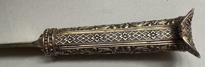 Lot 18 - A FINE FRENCH SILVER-GILT MOUNTED DAGGER OF YATAGHAN FORM BY MANCEAUX A PARIS