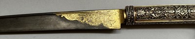 Lot 18 - A FINE FRENCH SILVER-GILT MOUNTED DAGGER OF YATAGHAN FORM BY MANCEAUX A PARIS
