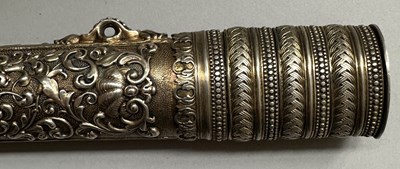 Lot 18 - A FINE FRENCH SILVER-GILT MOUNTED DAGGER OF YATAGHAN FORM BY MANCEAUX A PARIS