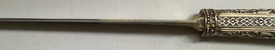 Lot 18 - A FINE FRENCH SILVER-GILT MOUNTED DAGGER OF YATAGHAN FORM BY MANCEAUX A PARIS