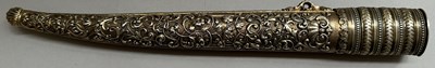 Lot 18 - A FINE FRENCH SILVER-GILT MOUNTED DAGGER OF YATAGHAN FORM BY MANCEAUX A PARIS