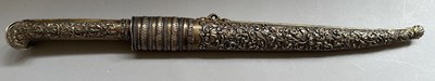 Lot 18 - A FINE FRENCH SILVER-GILT MOUNTED DAGGER OF YATAGHAN FORM BY MANCEAUX A PARIS