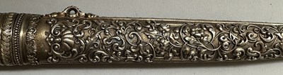 Lot 18 - A FINE FRENCH SILVER-GILT MOUNTED DAGGER OF YATAGHAN FORM BY MANCEAUX A PARIS
