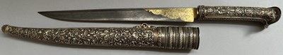 Lot 18 - A FINE FRENCH SILVER-GILT MOUNTED DAGGER OF YATAGHAN FORM BY MANCEAUX A PARIS